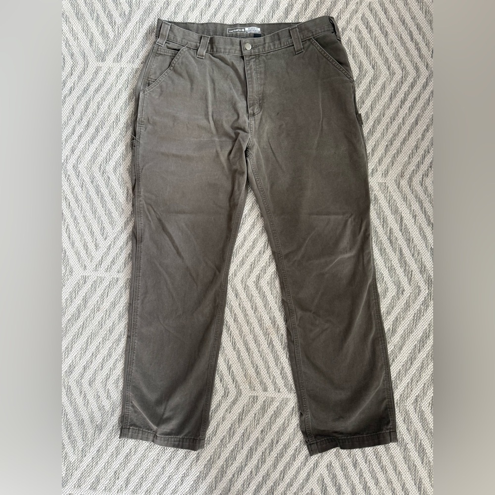 Carhartt Men's Brown Relaxed Fit Pants